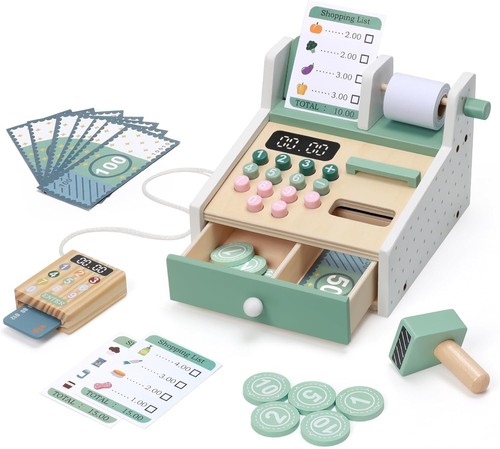 Wooden cash register shop till - cash,