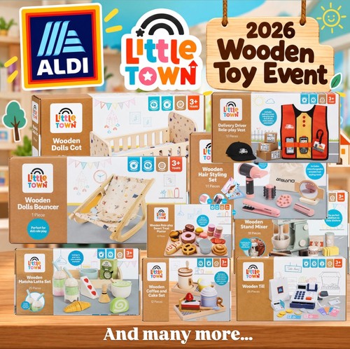 Aldi little town 2026 - 2026, wooden