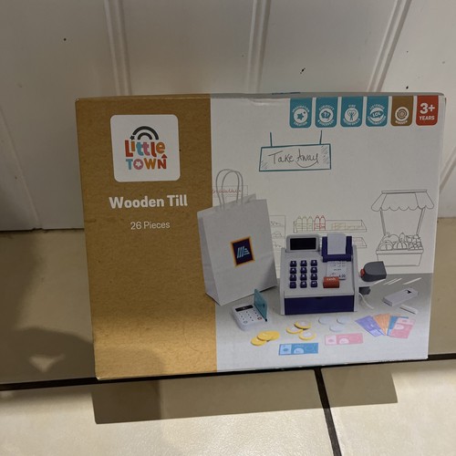Wooden till aldi little town - wooden,