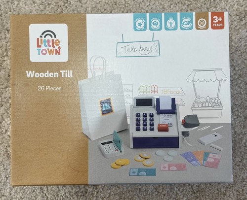 Wooden till aldi little town - wooden,