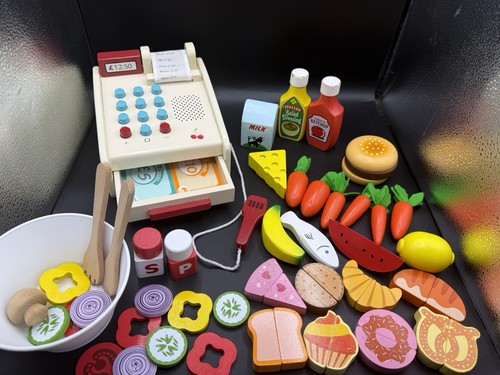 Wooden role play kitchen toy - play,