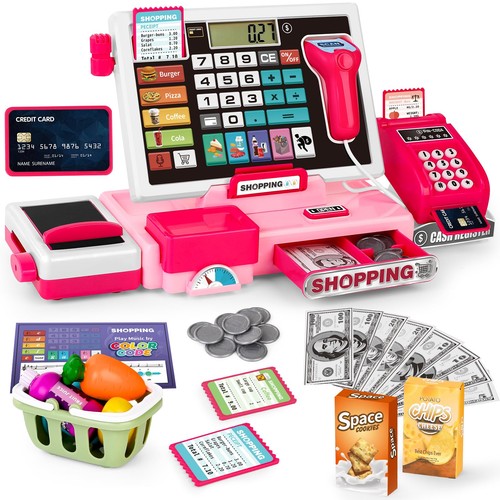 Toy till cash register with - till,