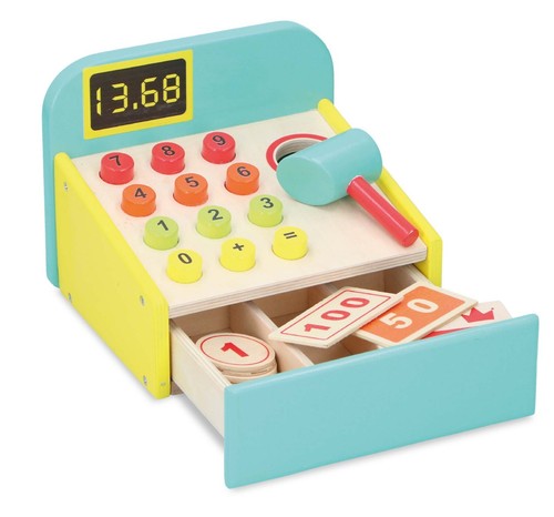 Wooden cash register - wooden,